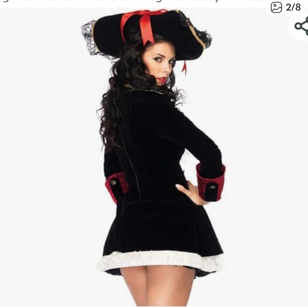 Elegant Pirate Costume - Women's Small